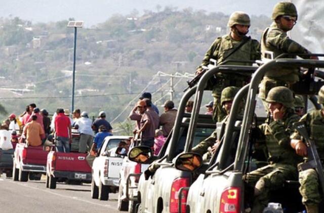 Meksikoje per susirėmimus su policija žuvo 14 žmonių