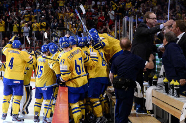 Pasaulio ledo ritulio čempionato auksas - Švedijos rinktinei