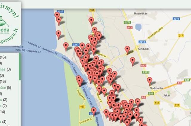 Žemėlapis klaipėdiečius ves į sporto olimpą
