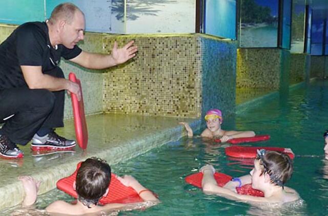 Baigta registracija į plaukimo pamokas vaikams