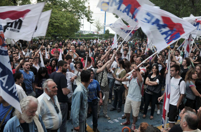 Graikijoje prasidėjo 24 valandų visuotinis streikas