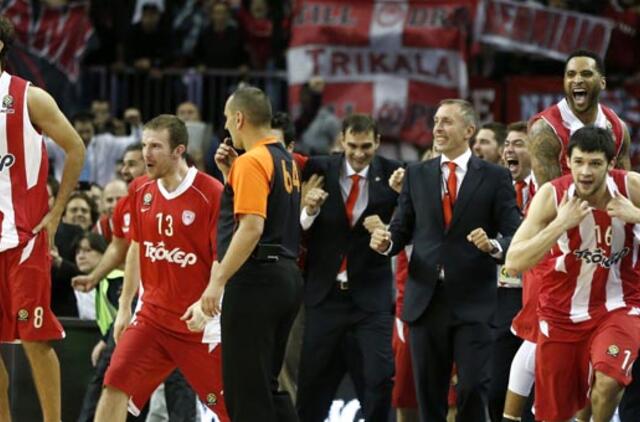 Graikijos krepšinio čempionato finale kovos "Olympiacos" ir "Panathinaikos"