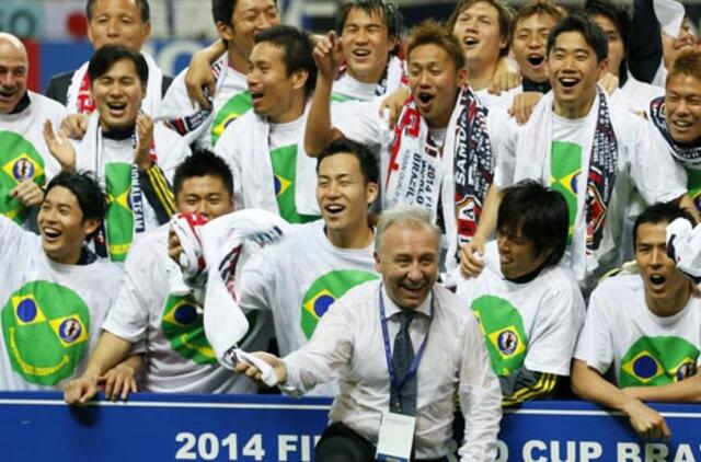 Japonijos futbolininkai pirmieji iškovojo kelialapį į pasaulio čempionatą