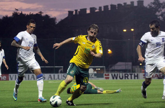 Lietuvos futbolininkai pralaimėjo graikams 0:1