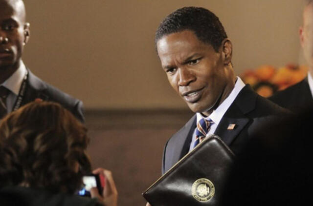 Aktorius Jamie Foxxas – nuo juodaodžio vergo Džango iki JAV prezidento filme "Baltųjų rūmų šturmas"