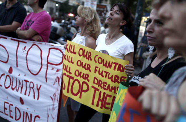 Graikijoje vyksta 24 valandų visuotinis streikas