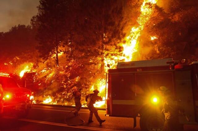 Gaisrai Kalifornijoje: ugnis šėlsta Josemičio nacionaliniame parke