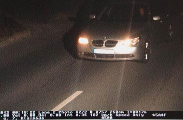 Klaipėdos rekordas: greitis vėl viršytas bandant BMW