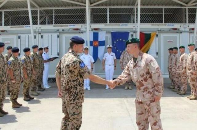 Lietuvos kariai pradėjo saugoti maisto siuntas į Somalį gabenantį laivą