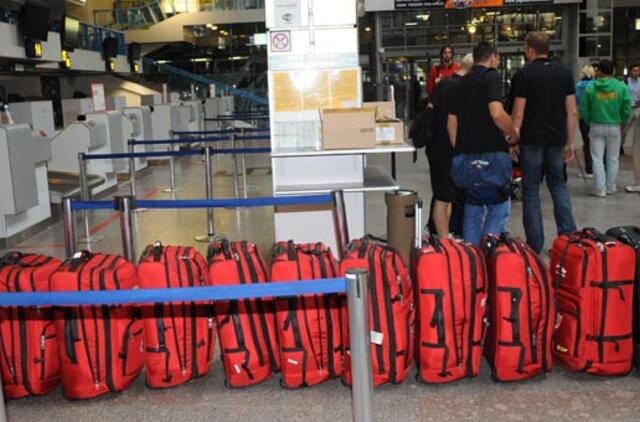 Lietuvos krepšinio rinktinė išvyko į turnyrą Graikijoje