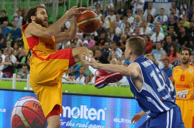 Ispanijos krepšininkai Europos čempionate sutriuškino suomius