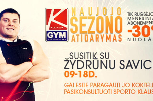 "Klaipėda Gym" - renginių ir nuolaidų gausa