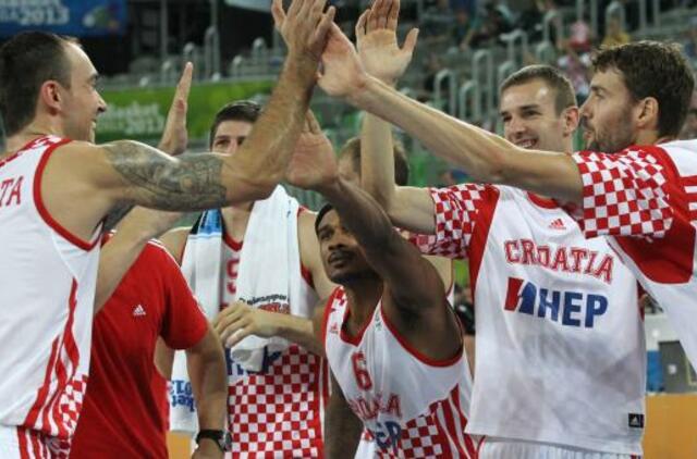 Kroatijos krepšininkai iškovojo šeštąją pergalę iš eilės
