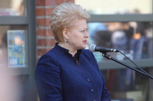 Dalia Grybauskaitė Kaune sveikino tremtinius