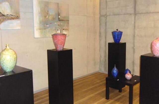 Pirmą kartą Lietuvoje menininkas atidarė autorinę parodą krematoriume