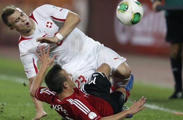 Vokietijos, Belgijos ir Šveicarijos futbolininkai iškovojo kelialapius į pasaulio čempionatą