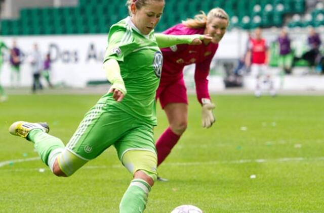 "Wolfsburg“ futbolininkės prieš Estijos komandą laimėjo net 27:0 (video)