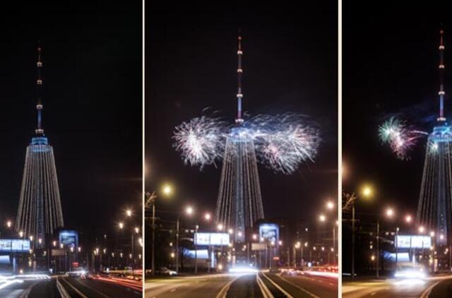 Įžiebta aukščiausia Lietuvoje Kalėdų eglutė