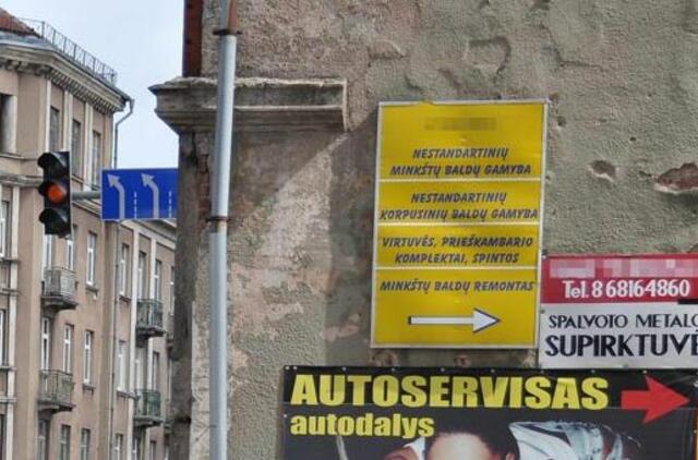 Klaipėdoje masiškai ardys nelegalią reklamą