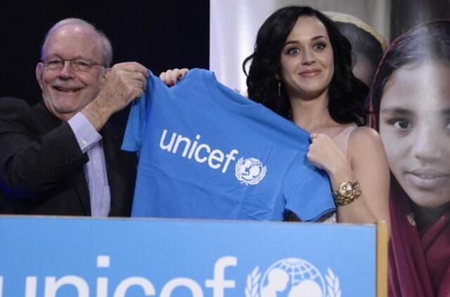 Popžvaigždė Keit Peri paskirta naująja UNICEF ambasadore