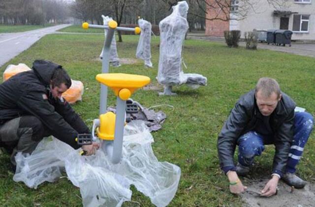 Bendruomenių prioritetai - žaidimų aikštelės ir treniruokliai
