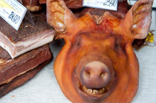 Kiauliena dėl kiaulių maro gali pigti