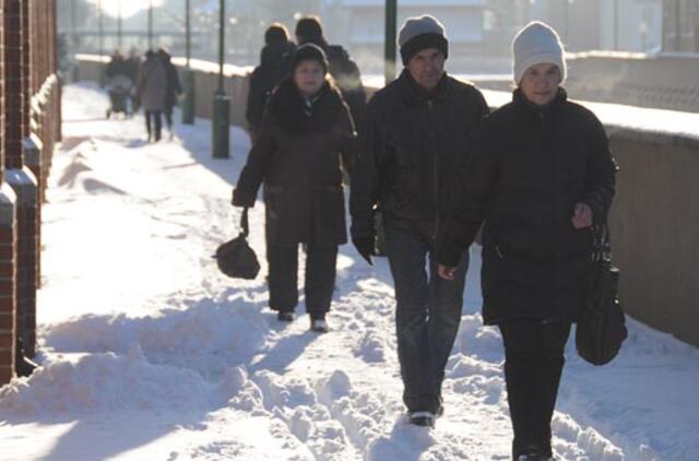 Ko lietuviai atšalus orams skuba į parduotuves?