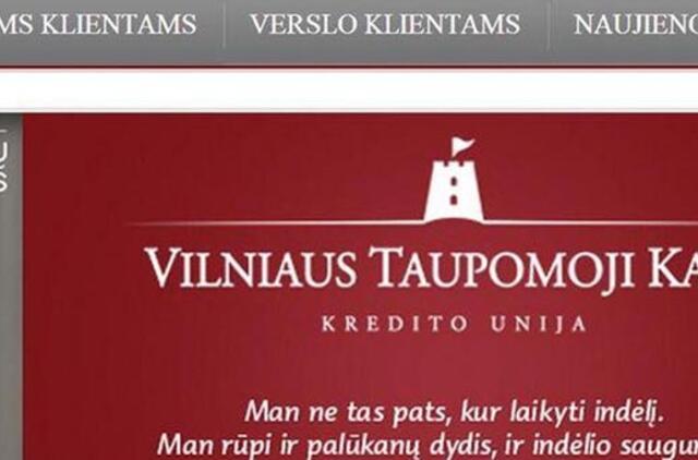 Lietuvos bankas atšaukė kredito unijos "Vilniaus taupomoji kasa" veiklos licenciją