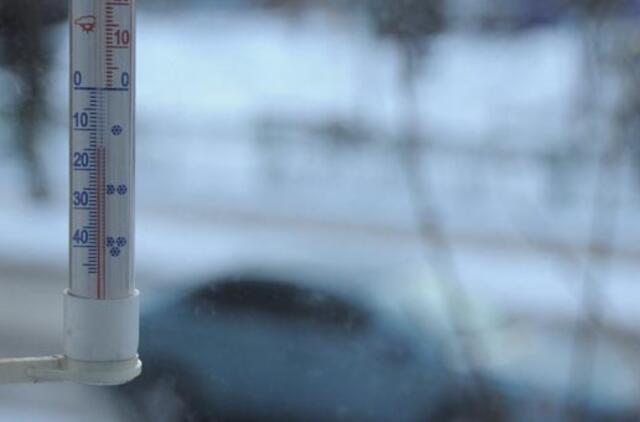 Sekmadienio naktį - rekordinis sezono šaltis