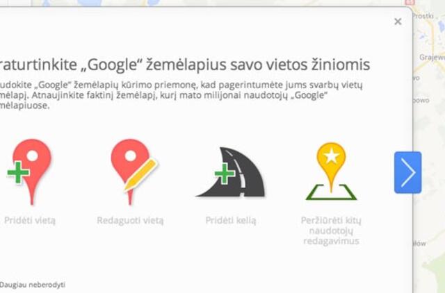 Lietuvoje debiutavo "Google Map Maker"