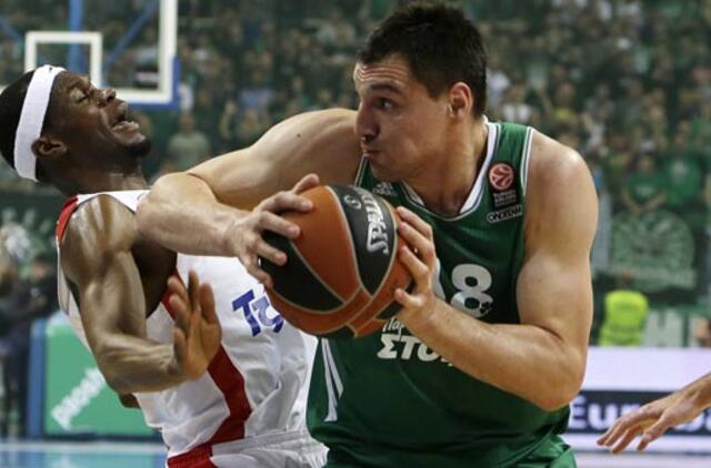 "Panathinaikos" su Jonu Mačiuliu įveikė Eurolygos čempionus