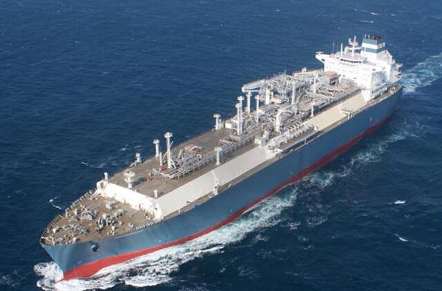 SGD laivas-saugykla sava eiga išplaukė į jūrą