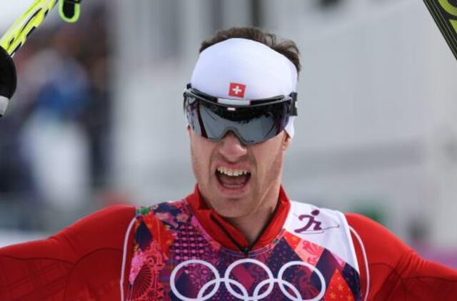 Vyrų skiatlono varžybas laimėjo šveicaras Darijus Kolonja, o Vytautas Strolia pranoko vieną varžovą