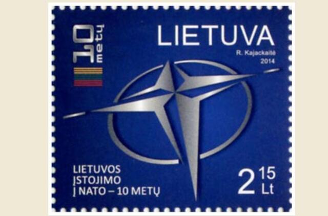 Lietuvos narystės NATO jubiliejui  pašto ženklas