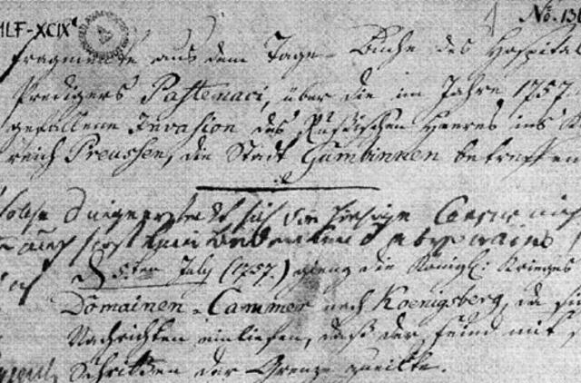 Publikuotas Kristijono Donelaičio epochą atskleidžiantis dokumentas