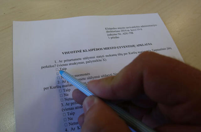 Gyventojų apklausa - absurdo teatras