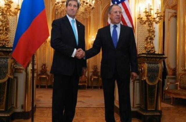 JAV ir Rusija ragina taikų Ukrainos krizės sprendimą