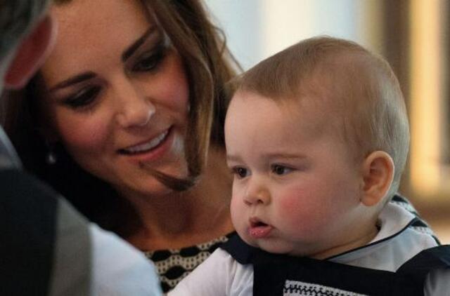 Keit su princu Džordžu lankėsi vaikų darželyje