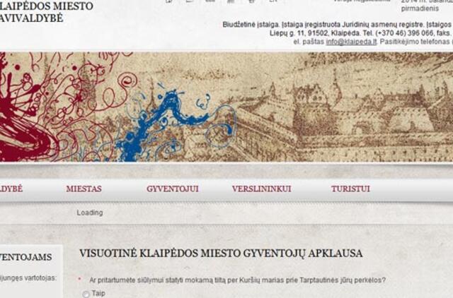 Klaipėdiečiai į daugumą klausimų atsako "Ne"