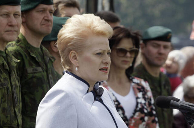 Dalia Grybauskaitė: aš tikiu mūsų žmonėmis, kariuomene, Lietuva!