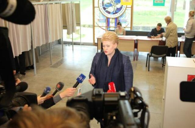 Dalia Grybauskaitė: viskas žmonių valioje