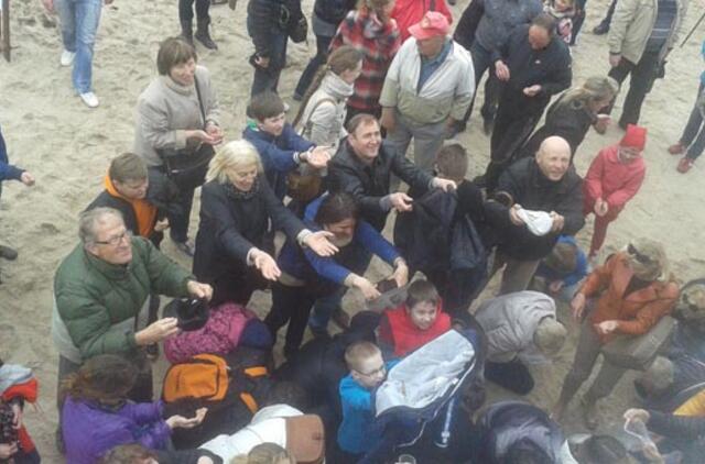 Palangoje vėl lijo gintaru