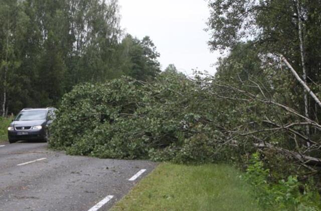 Sekmadienį Lietuvoje gali kilti pavojingas škvalas