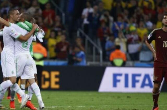 Alžyro futbolininkai sužaidė lygiosiomis su rusais ir pateko į aštuntfinalį