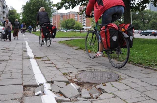 Dviračių takai pagaliau bus skirti dviratininkams