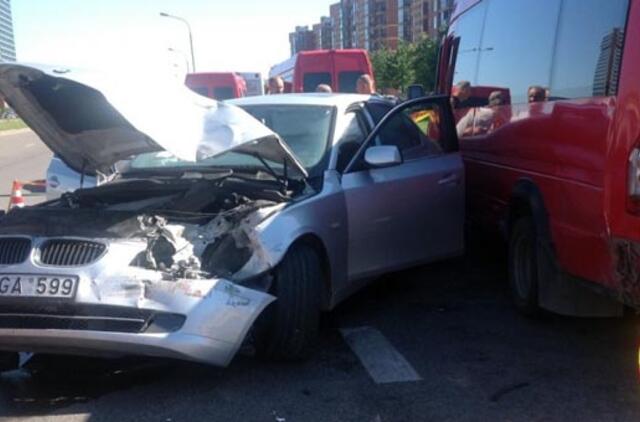 Ketvergiškis uostamiestyje sudaužė tėvo BMW