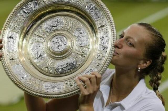 Čekė Petra Kvitova antrą kartą laimėjo Vimbldono turnyrą