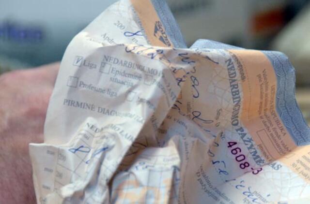 Kitąmet žadama didinti ligos išmokas