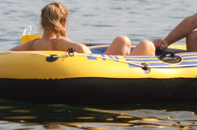 Iš namo kiemo pavogta guminė valtis