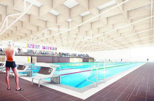 Naujajame Klaipėdos  baseine - pakeliamas dugnas ir nardymo šachta